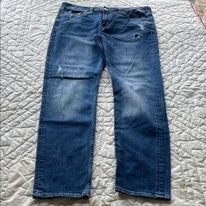 H&M Woman’s Boyfriend Low Waist Tapered Leg Jeans Blue Jeans